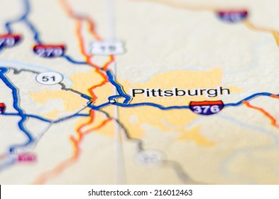 pittsburgh city pin on the map