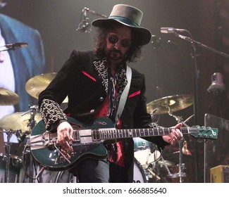 PITTSBURGH, PA June 09 - Mike Campbell, guitarist of Tom Petty & The Heartbreakers perform in Pittsburgh, Friday, June 9 at PPG Paints Arena.