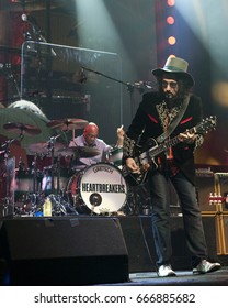 PITTSBURGH, PA June 09 - Mike Campbell, Guitarist Of Tom Petty & The Heartbreakers Perform In Pittsburgh, Friday, June 9 At PPG Paints Arena.