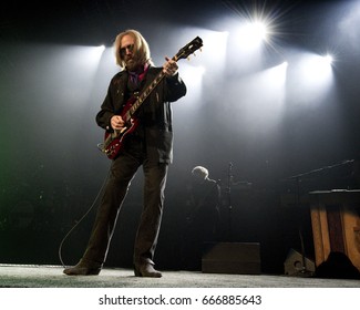 PITTSBURGH, PA June 09 - Tom Petty & The Heartbreakers Perform In Pittsburgh, Friday, June 9 At PPG Paints Arena.