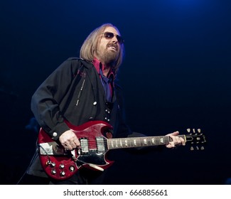 PITTSBURGH, PA June 09 - Tom Petty & The Heartbreakers Perform In Pittsburgh, Friday, June 9 At PPG Paints Arena.