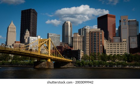 Pittsburgh, PA From The North Shore Riverside Near PNC Park.