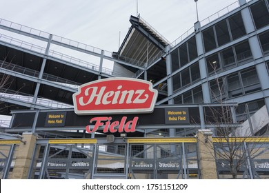 Pittsburgh, PA, USA, 2020-01-11: Entrance To Heinz Field