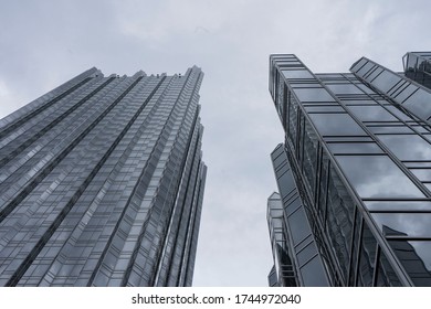 Pittsburgh, PA, USA, 2020-01-11: Looking Up At Towers Of PPG Place