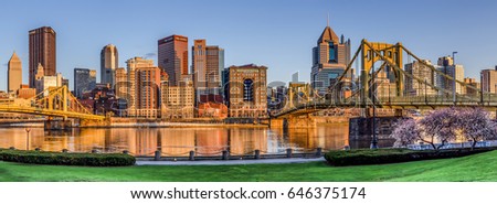 Pittsburgh Pennsylvania Skyline Panorama