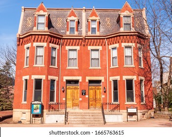 Pittsburgh, Pennsylvania, USA 3/1/20 The Laval House On The Campus Of Duquesne University On A Sunny Winter Day