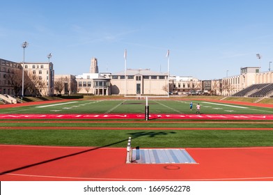 Pittsburgh, Pennsylvania, USA 3/8/20 Gesling Stadium on the campus of Carnegie Mellon University on a sunny winter day