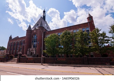 Pittsburgh, Pennsylvania, USA 7/27/2019 Central Catholic High School, An All Boys School That First Opened In 1927 In The Oakland Neighborhood Of The City