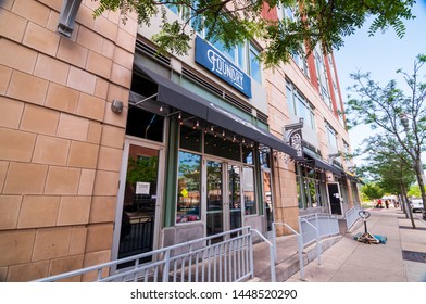 Pittsburgh, Pennsylvania, USA 7/6/2019 The Foundry Table & Tap Restaurant, A Popular Night Spot On North Shore Drive Near The Sports Stadiums On The North Side