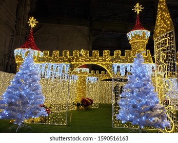 Pittsburgh, Pennsylvania / USA - December 1, 2019: Lumaze Christmas Festival In Pittsburgh, PA