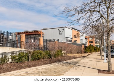 Pittsburgh, Pennsylvania, USA February 24, 2022 Stage AE, An Outdoor Concert Venue On The North Shore Of The City On A Sunny Winter Day