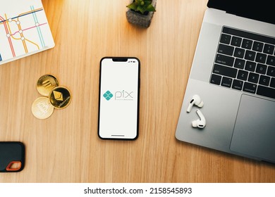 Pix Instant Payment System App On Stock Photo 2158545893 | Shutterstock