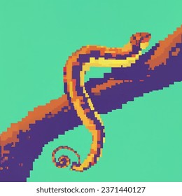 Pixel Art Vector-style Image Large Python AI-generated image 2374932673 ...