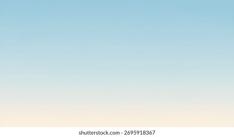 A pixelated abstract background with a gradient of soft blue sky fading into a pale yellow horizon.

