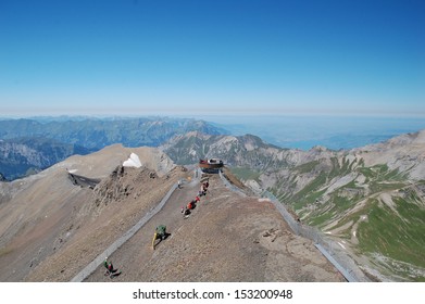 Piz Gloria View With Horizon 