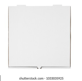 Pizza Box Template On White Background, Isolated