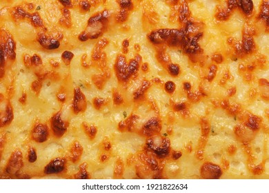 Pizza Cheese Backed Crust Macro Shot Texture Or Background