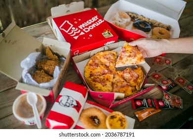 Pizza Company.The Minor Food Group.selective Focus.THAILAND,13 August 2021.