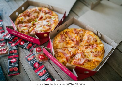 Pizza Company.The Minor Food Group.selective Focus.THAILAND,13 August 2021.