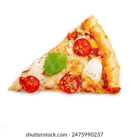 pizza hot with mushroom and olive in plate with separate slice  - Powered by Shutterstock