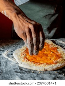 PIZZA ITALIAN FOOD MARGHERITA HOMEMADE