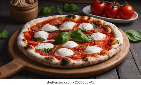 Pizza Napoletana: A traditional Neapolitan pizza with a soft, chewy crust, topped with simple ingredients like San Marzano tomatoes, mozzarella, and fresh basil. A timeless classic.