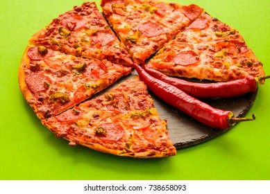 Pizza and pepper