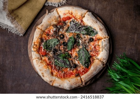 Pizza photos. Pizza food photography for restaurant and cafe menu.
