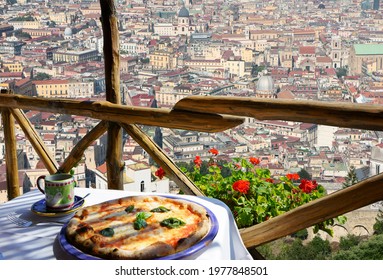 Pizza Place Terrace With Naples View, Italy