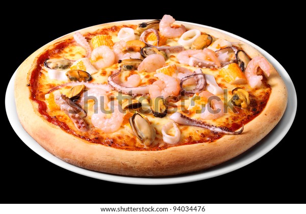 Pizza Shrimps Stock Photo Edit Now