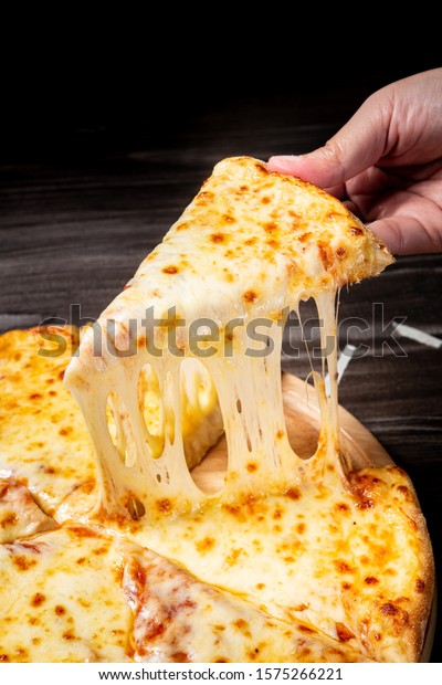 Pizza Very Much Cheese Melting Stock Photo (Edit Now) 1575266221