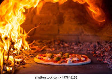 Pizza From The Wood Oven.