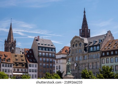 Place Kléber Is The Central Square Of Strasbourg, France.