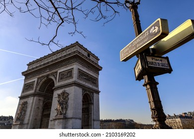 Place Charles De Gaulle Arc De Triomphe Paris 