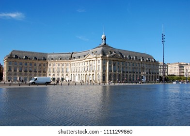 Place De La Bourse In Bordeaux, France Was Designed By The Royal Architect Jacques Ange Gabriel In 1775 