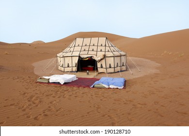 Place to sleep in the desert in Morocco