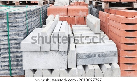 A place where materials for infrastructure and superstructure construction, roadside paving stones and paving stones are stored.