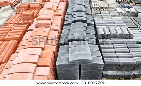 A place where materials for infrastructure and superstructure construction, roadside paving stones and paving stones are stored.