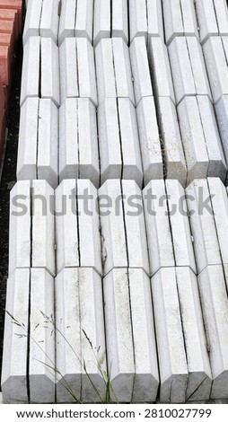 A place where materials for infrastructure and superstructure construction, roadside paving stones and paving stones are stored.