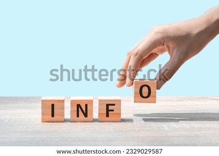 Placing a wooden block with the text 