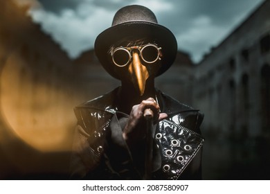 Plague Doctor. Protective Suit. Beak Mask