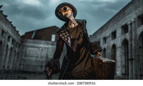 Plague Doctor. Protective Suit. Beak Mask