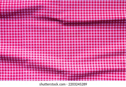 Plaid Fabric Background Pink Texture