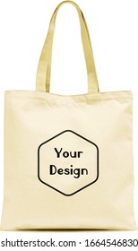 
Plain Cream Totebag Mockup Design