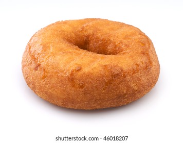 Plain Donut Isolated On White Background