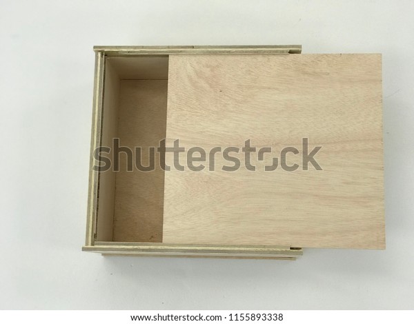 plain white wooden box