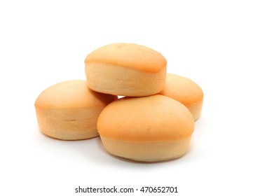 Plain Mini Burger Sliders Isolated On White Background