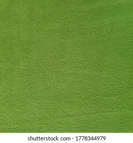 Plain Polyester Fleece Fabric Texture In Green