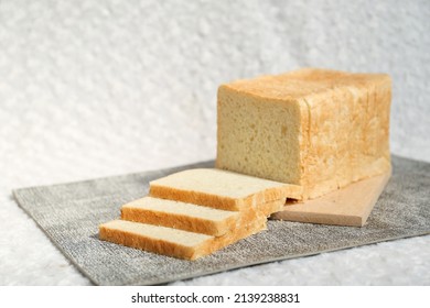 Plain Toasted Bread Whole. White Bread Toast Slice.