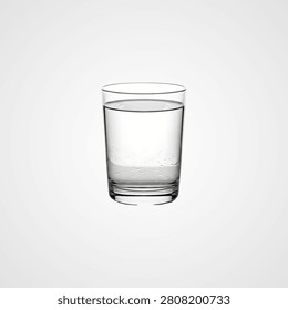 Plain white ceramic mug with handle on white background